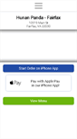 Mobile Screenshot of hunanpandafairfax.com